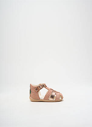 Sandales/Nu pieds rose KICKERS pour fille