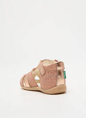 Sandales/Nu pieds rose KICKERS pour fille seconde vue