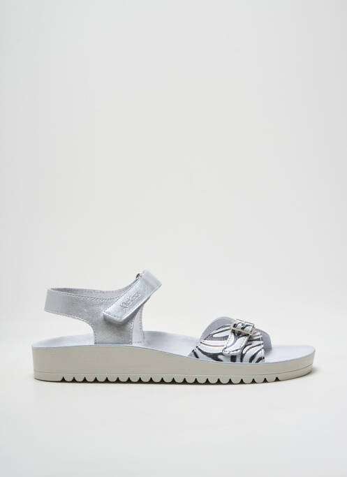 Sandales/Nu pieds argent KICKERS pour fille