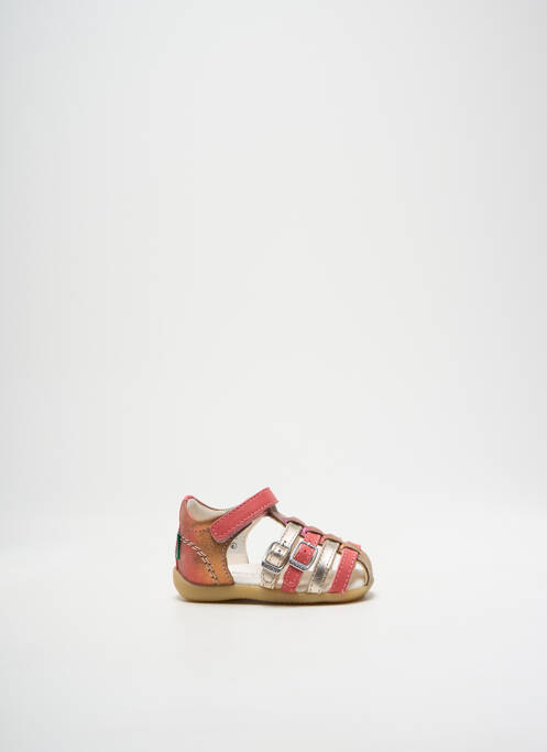 Sandales/Nu pieds rose KICKERS pour fille