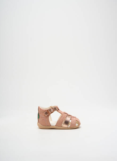 Sandales/Nu pieds rose KICKERS pour fille