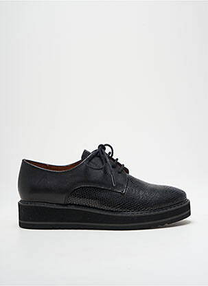 Derbies matière lisse talon de 4 à 6cm noir EMILIE KARSTON femme