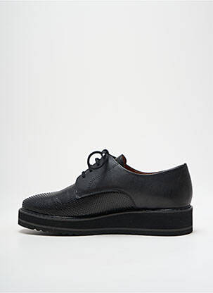 Derbies tissage satiné talon de 4 à 6cm noir EMILIE KARSTON femme