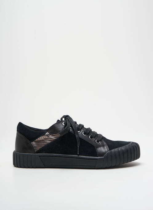 Baskets nubuck talon plat jusqu'à 3cm noir EMILIE KARSTON femme
