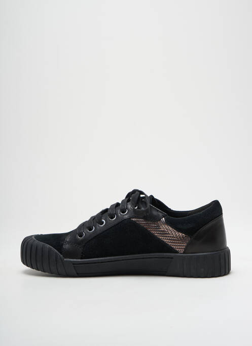 Baskets nubuck talon plat jusqu'à 3cm noir EMILIE KARSTON femme