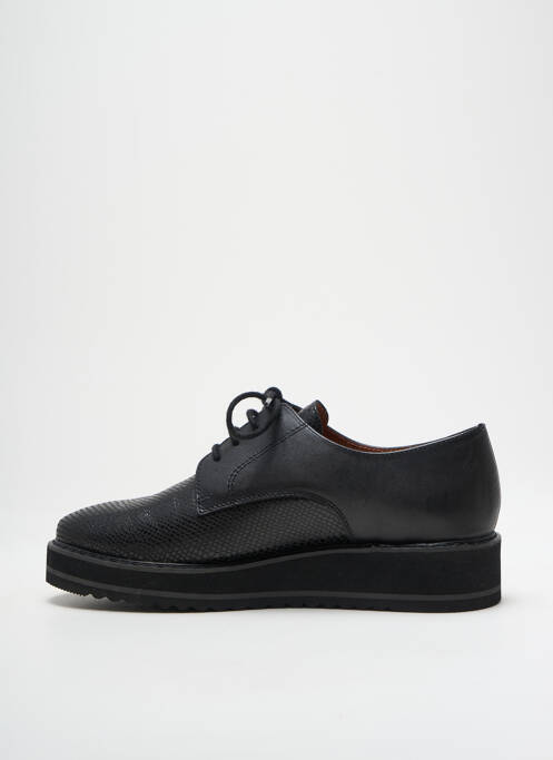Derbies tissage satiné talon de 4 à 6cm noir EMILIE KARSTON femme
