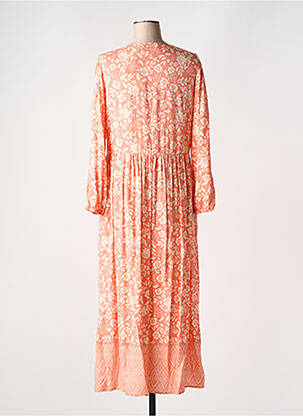 Robe longue manches longues manches longues rose CHERRY PARIS femme