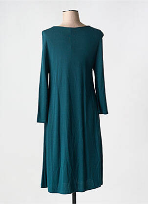 Robe longue manches longues manches longues vert LA FEE MARABOUTEE femme