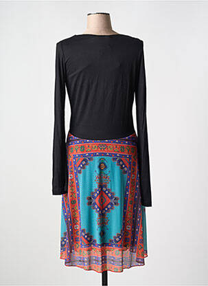 Robe mi-longue coupe fluide manches longues gris DESIGUAL femme