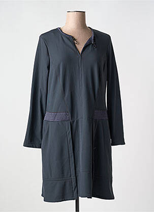 Robe mi-longue manches longues manches longues gris 3322 femme