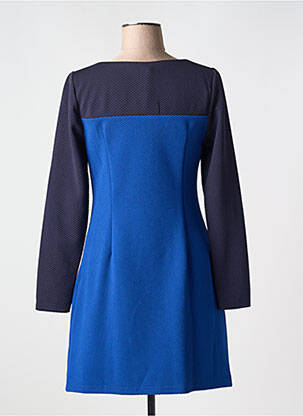 Robe courte manches longues manches longues bleu MOLLY BRACKEN femme