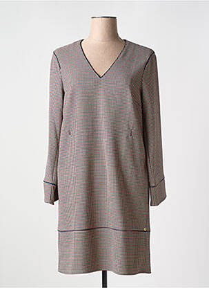 Robe courte manches longues manches longues beige PENNYBLACK femme