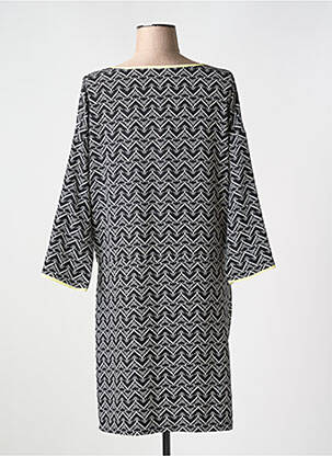 Robe courte manches 3/4 manches 3/4 noir LEENOY femme