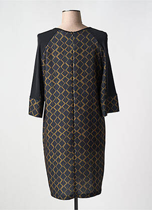 Robe mi-longue manches 3/4 manches 3/4 vert POUSSIERE D'ETOLE femme