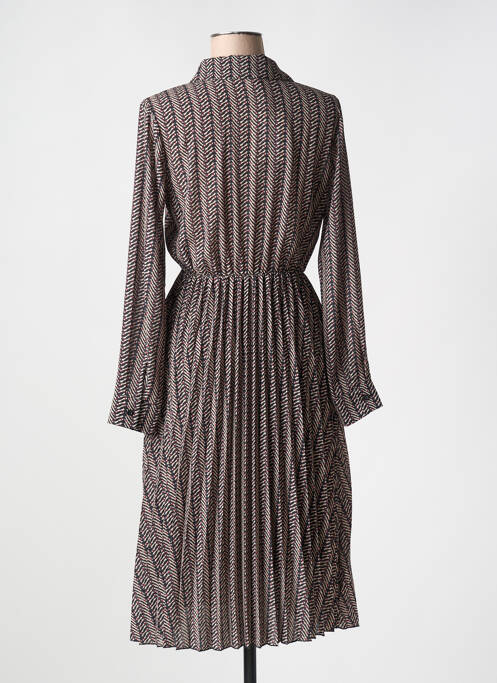 Robe longue manches longues manches longues beige LA FEE MARABOUTEE femme