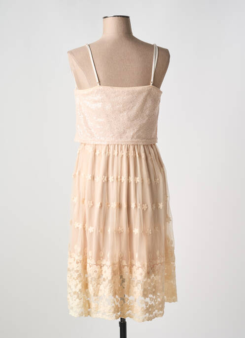 Robe mi-longue beige MOLLY BRACKEN pour femme