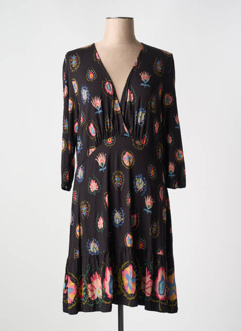 Robe mi-longue noir DESIGUAL pour femme