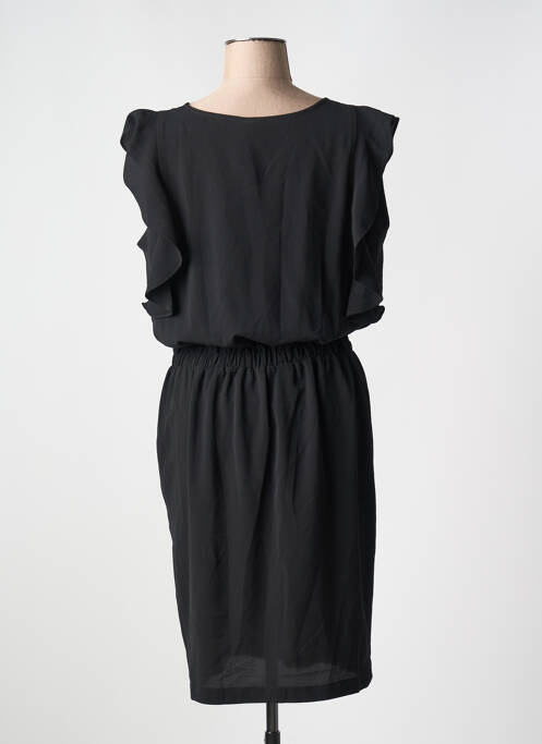Robe mi-longue noir ICHI pour femme
