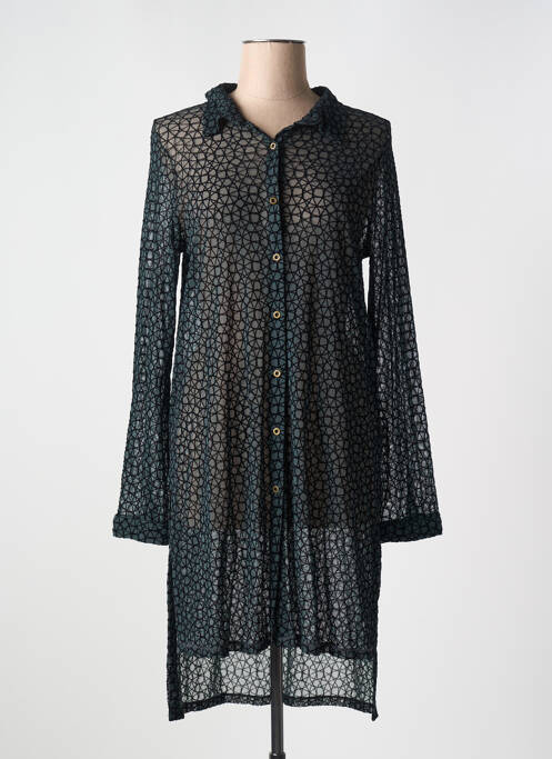 Robe mi-longue vert 3322 pour femme