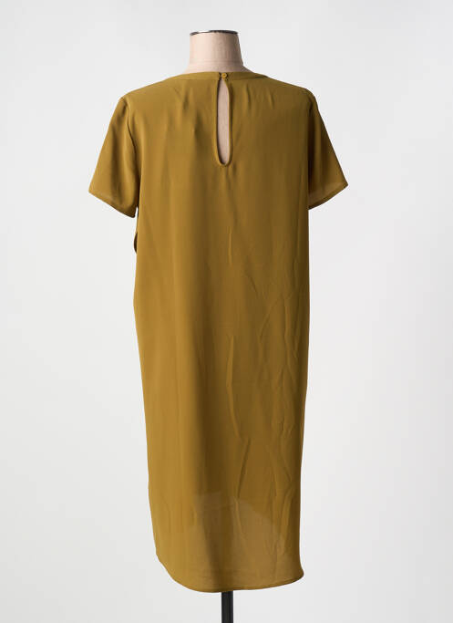 Robe mi-longue vert ICHI pour femme