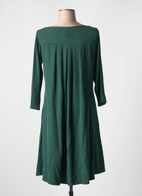 Robe mi-longue vert LA FEE MARABOUTEE pour femme