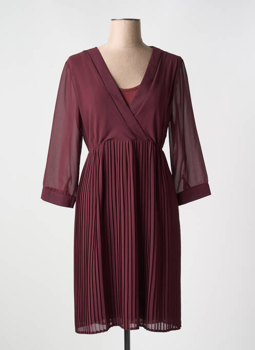 Robe mi-longue violet LA FEE MARABOUTEE pour femme