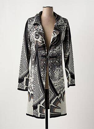 Gilet manches longues stretch gris JUST BE femme