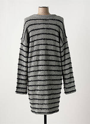 Gilet manches longues stretch gris FRANSA femme
