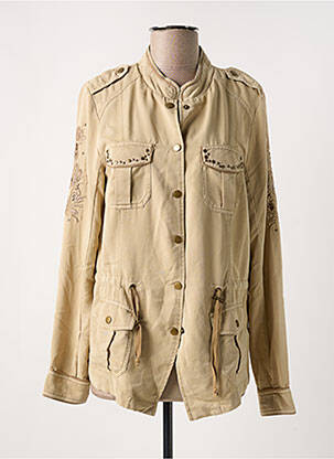 Veste casual coupe cintrée beige CREAM femme