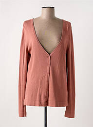 Gilet manches longues stretch rose ICHI femme