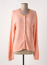 Gilet manches longues stretch orange SOULMATE femme