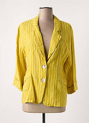 Blazer coupe cintrée jaune LA FEE MARABOUTEE femme