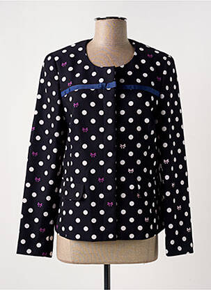 Veste casual col rond noir EUGEN KLEIN femme