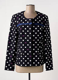Veste casual col rond noir EUGEN KLEIN femme