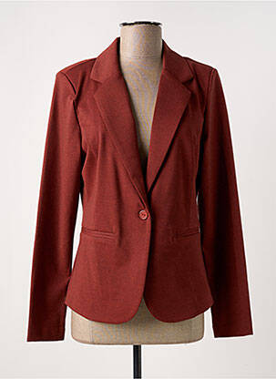 Blazer poches orange ICHI femme