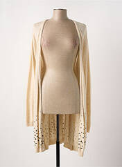 Gilet manches longues beige POUSSIERE D'ETOLE pour femme seconde vue