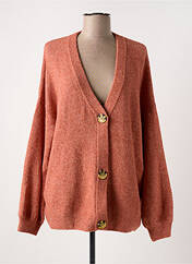 Gilet manches longues orange CREAM pour femme seconde vue