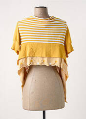 Gilet manches courtes jaune CREA CONCEPT pour femme seconde vue