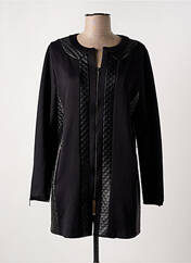 Manteau long noir FRANCK ANNA pour femme seconde vue