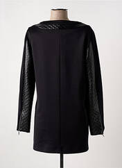 Manteau long noir FRANCK ANNA pour femme seconde vue