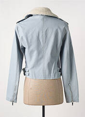 Veste simili cuir bleu MORGAN pour femme seconde vue