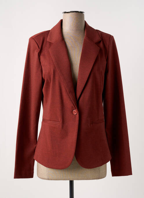 Blazer orange ICHI pour femme