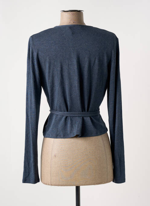 Gilet cache-cœur bleu MYRINE ANTWERP pour femme