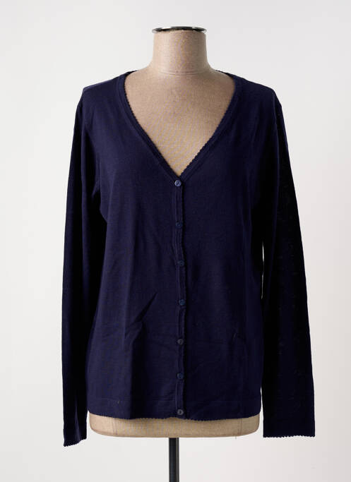 Gilet manches longues bleu KATMAI pour femme