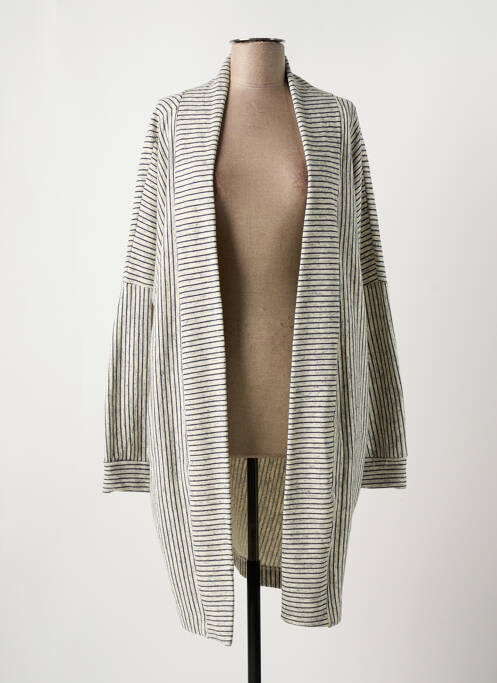 Gilet manches courtes gris LA FEE MARABOUTEE pour femme