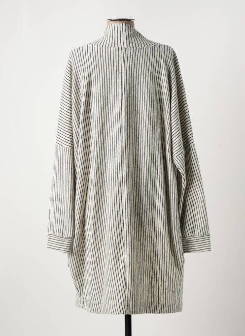 Gilet manches courtes gris LA FEE MARABOUTEE femme