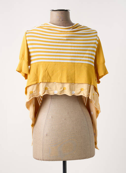 Gilet manches courtes jaune CREA CONCEPT pour femme