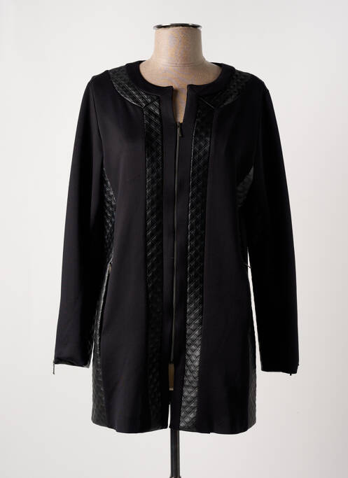 Manteau long noir FRANCK ANNA pour femme