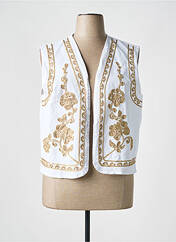 Gilet manches courtes blanc PÉPOUZ' pour femme seconde vue