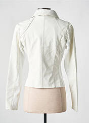 Veste simili cuir blanc SOFTY pour femme seconde vue